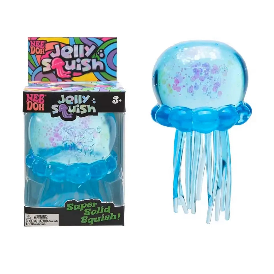 Squishies Jellyfish Squish Toy Fidget Toy, Water Sensory Soft Jelly Squeeze Stress Relief Fidget Toy