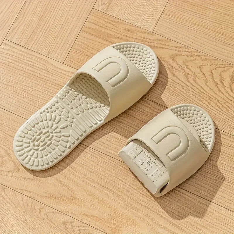 EVA Soft Foldable Slippers for Women Portable Travel Indoor Bathroom Massage Sandals Unisex Quick Dry Non Slip Flat Home Slides