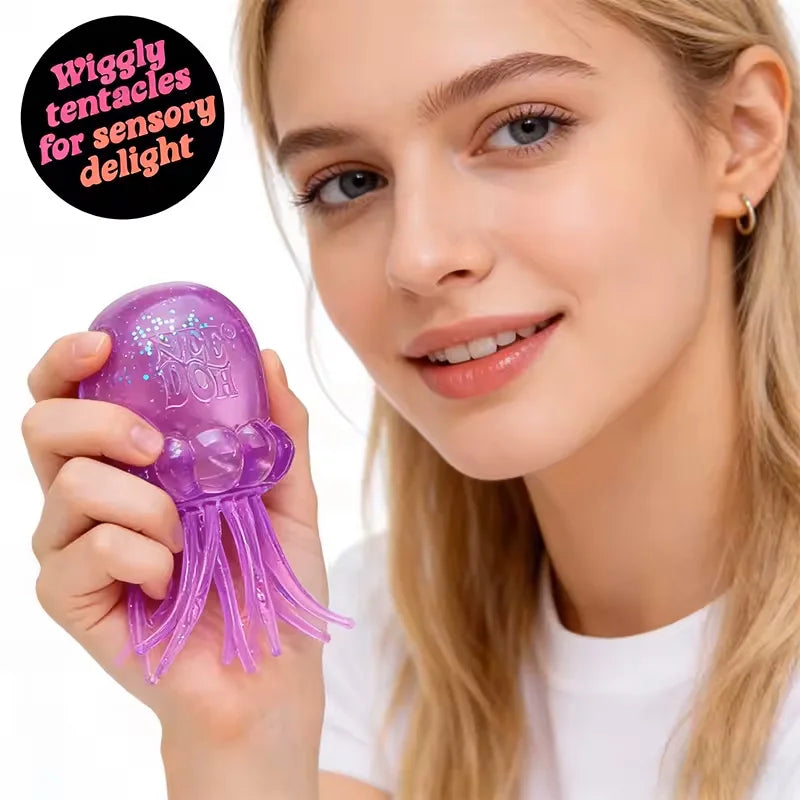 Squishies Jellyfish Squish Toy Fidget Toy, Water Sensory Soft Jelly Squeeze Stress Relief Fidget Toy