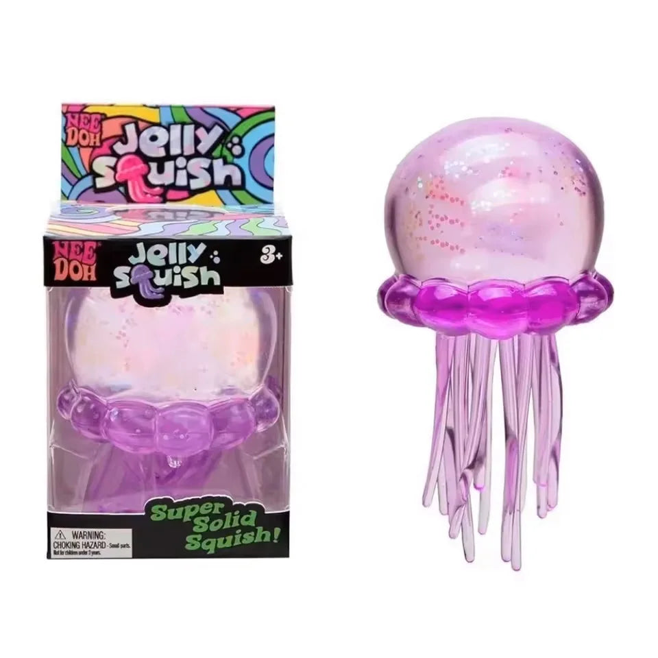 Squishies Jellyfish Squish Toy Fidget Toy, Water Sensory Soft Jelly Squeeze Stress Relief Fidget Toy