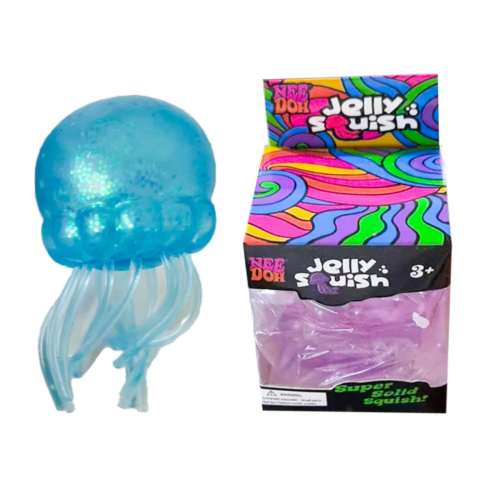 Squishies Jellyfish Squish Toy Fidget Toy, Water Sensory Soft Jelly Squeeze Stress Relief Fidget Toy