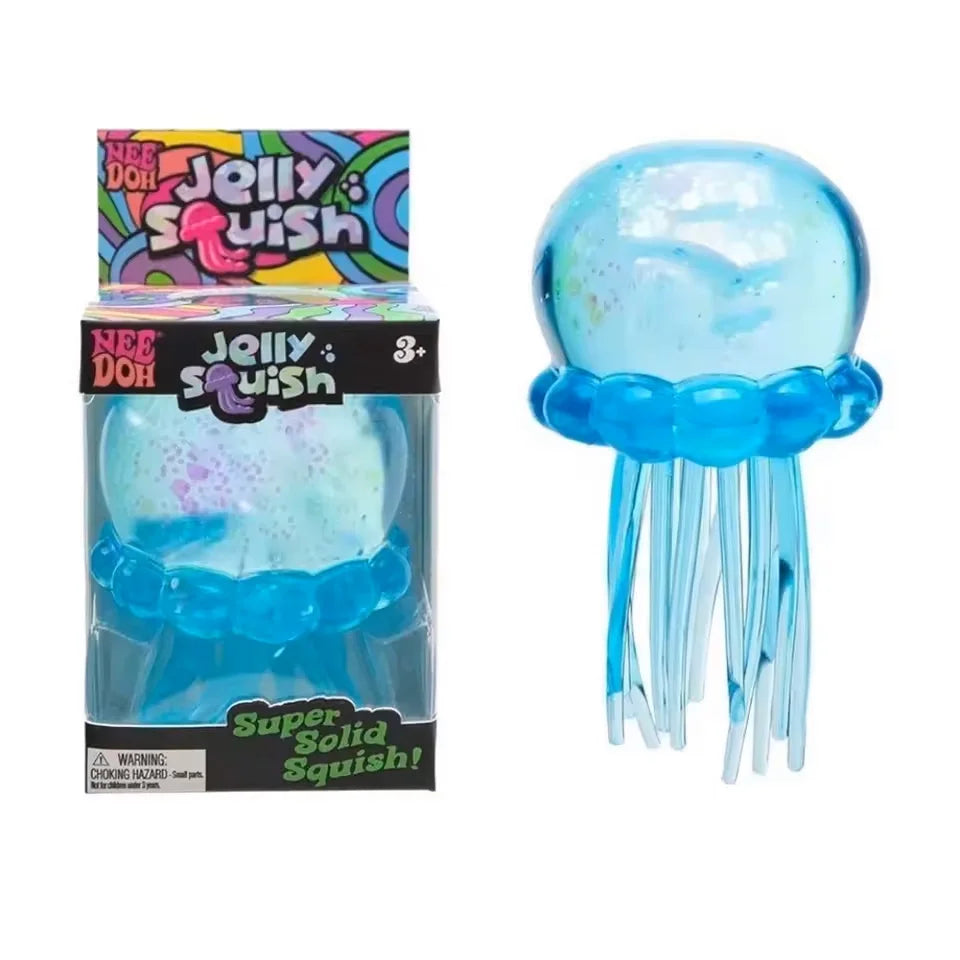 Squishies Jellyfish Squish Toy Fidget Toy, Water Sensory Soft Jelly Squeeze Stress Relief Fidget Toy