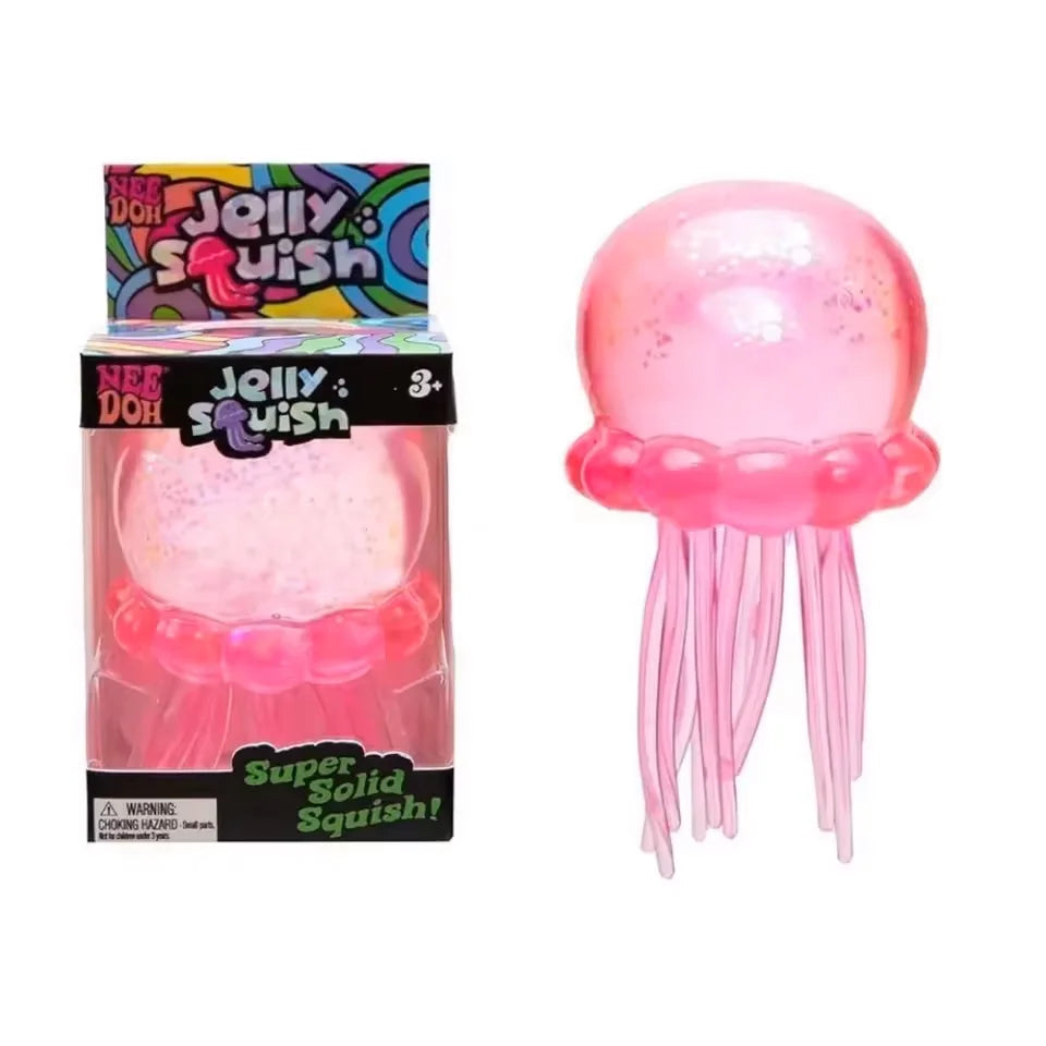 Squishies Jellyfish Squish Toy Fidget Toy, Water Sensory Soft Jelly Squeeze Stress Relief Fidget Toy